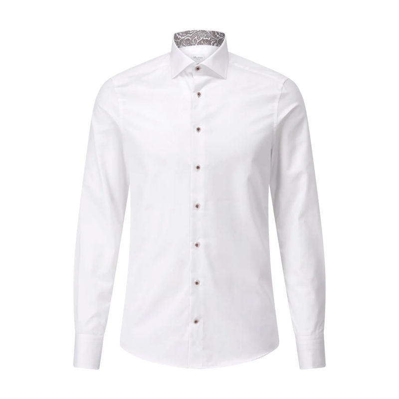 STENSTRÖMS Overhemd Slim-Fit Hemd Weiß