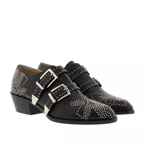 Chloé Bootie Nappa Black & Silver Ankle Boot