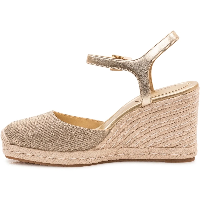 MICHAEL Michael Kors Espadrilles Sandali Kenzie con Zeppa e Cinturino beige(Image 4)