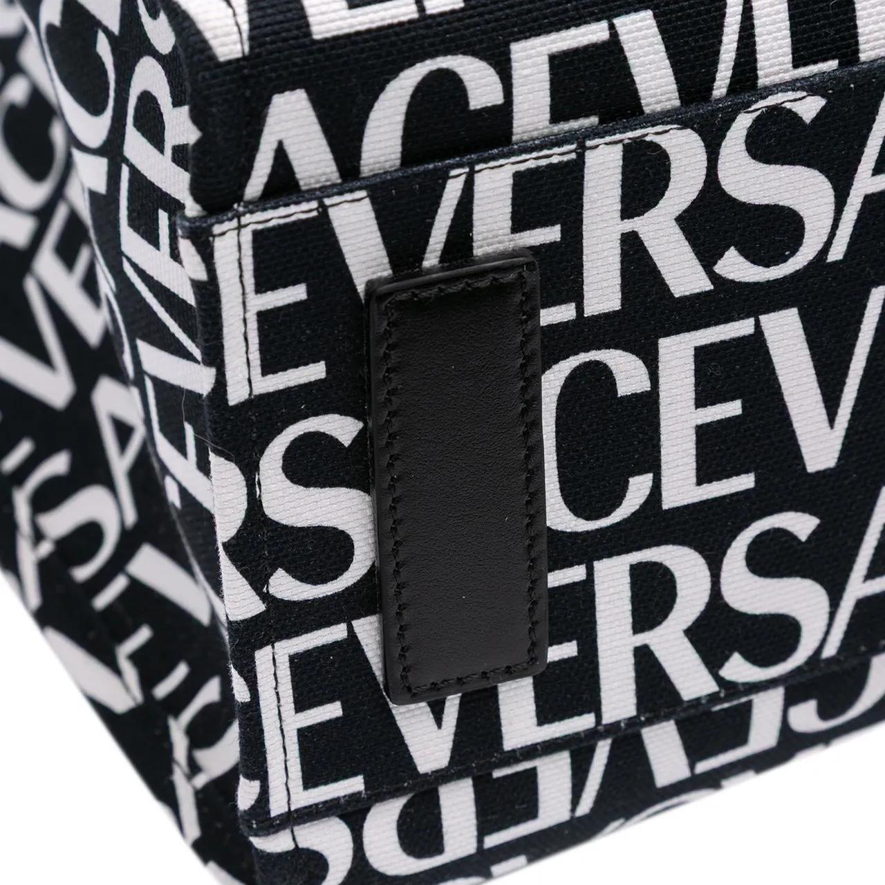 Thumbnail - Versace Shopper - Canvas Logo Print Tote - Gr. unisize - in Schwarz - für Damen