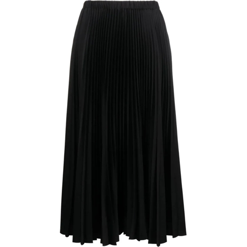 Jil Sander Midi-Röcke Pliss� Skirt Black schwarz