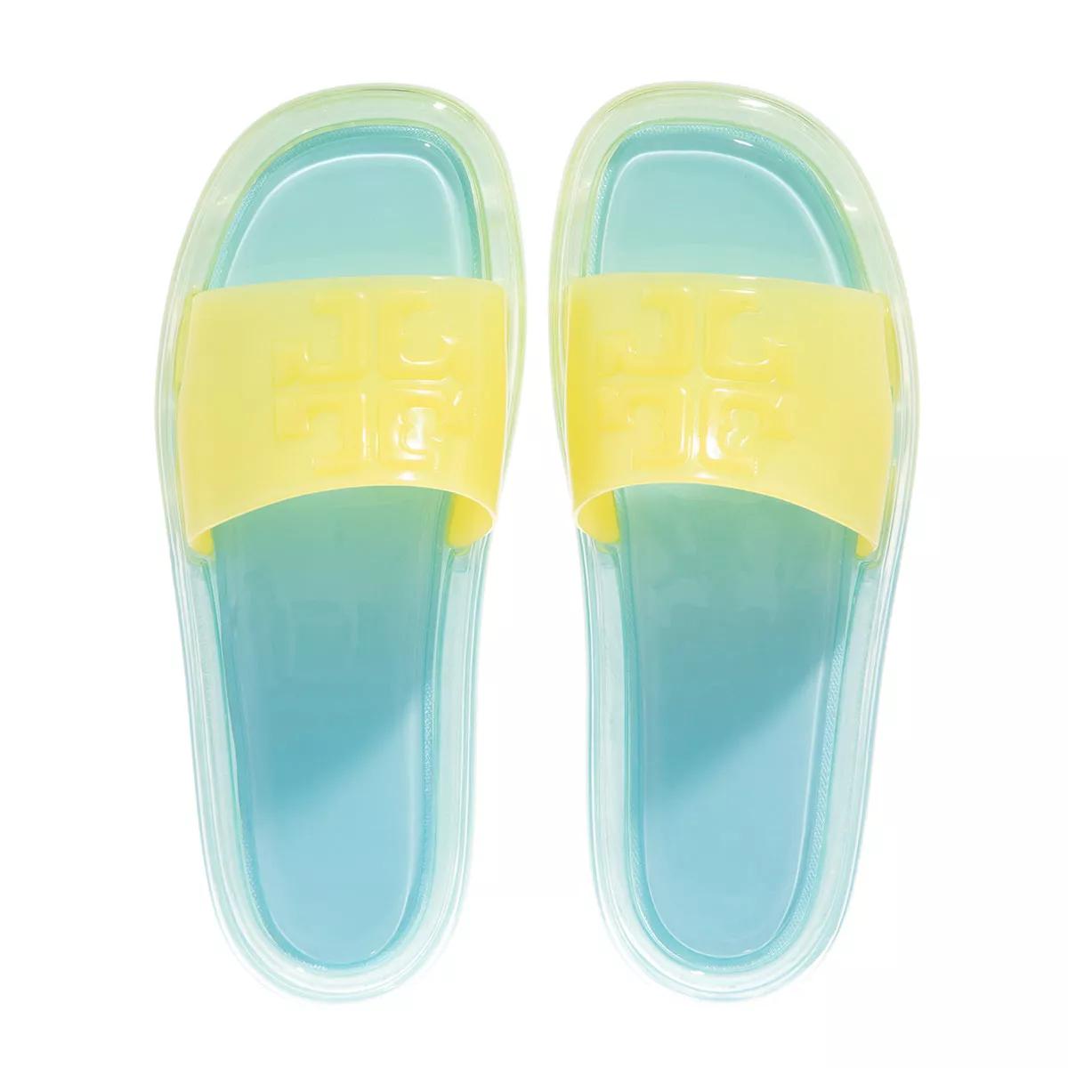 Tory burch best sale blue slides