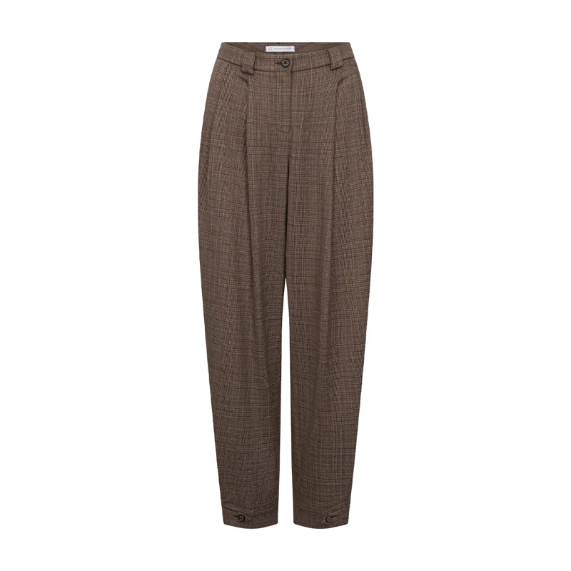 Raffaello Rossi Pantalon en tissu Bundfaltenhose Tavia 7/8 braun