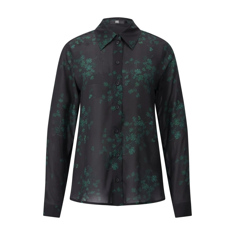 Riani Bluse Bluse mit Print Schwarz