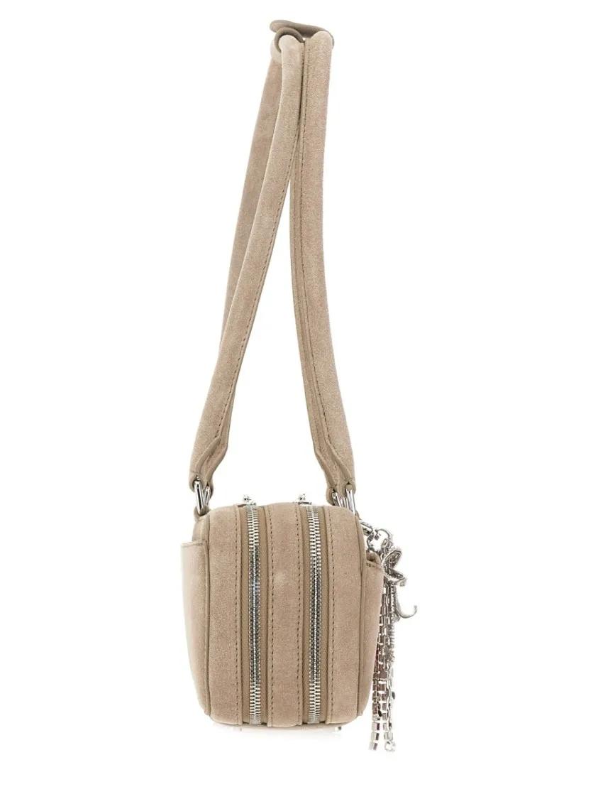 Self-portrait Hobo bags Baguette Shoulder Bag With Charming Embellishments in beige