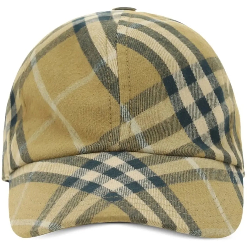 Burberry  Twill Check Baseball Cap beige