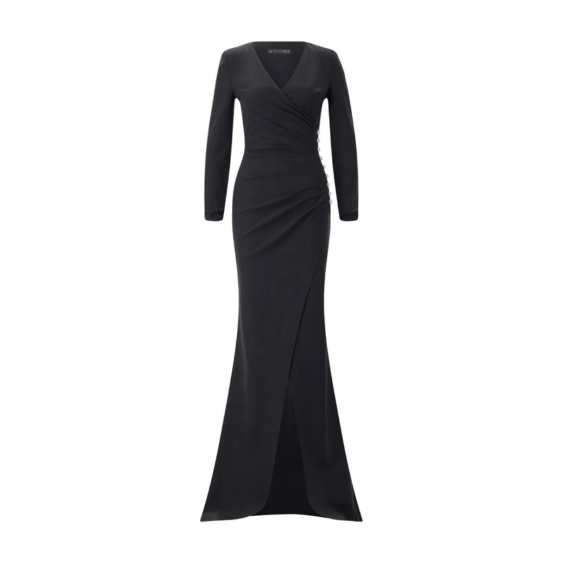 Chiara Boni Maxikleid Maxikleid Wiesa BR Long schwarz