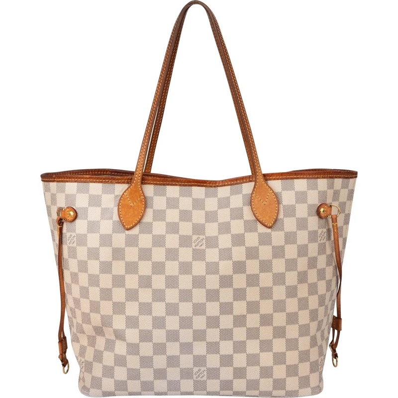 Louis Vuitton Tote Louis Vuitton Damier Azur Monogram Neverfull MM Sh weiß