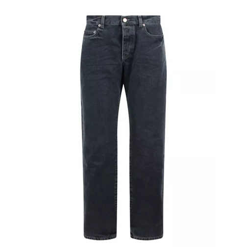 Saint Laurent Dark Blue Black Denim Slim Fit Jeans Blue 