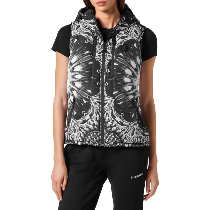 Plein Sport Weste Weste Optical Flower schwarz(Image 3)