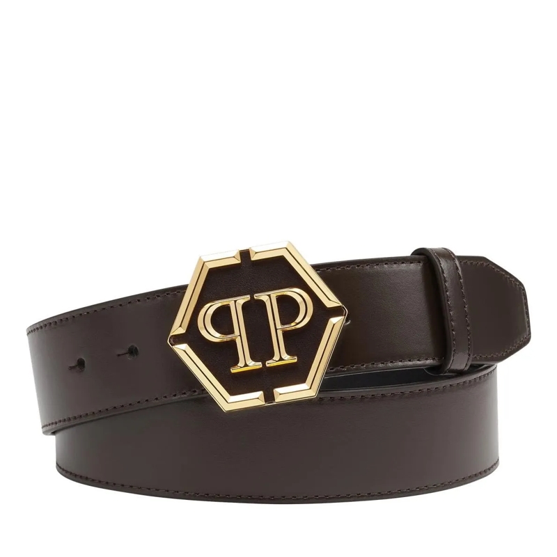 Philipp Plein Gürtel Gürtel Hexagon braun