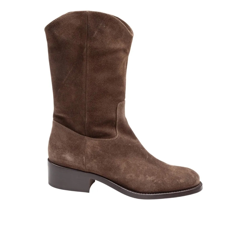 Agl Laarzen Fergus Suede Ankle Boot In Forest Green Grey