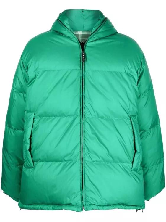 Marni - Reversible Padded Hooded Coat - Größe 48 - green