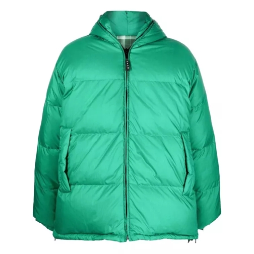 Marni Reversible Padded Hooded Coat Green 