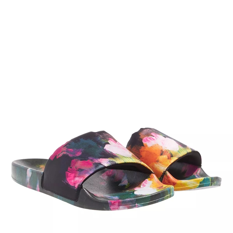 Ted Baker Slides Emmza Art Print Slider Black