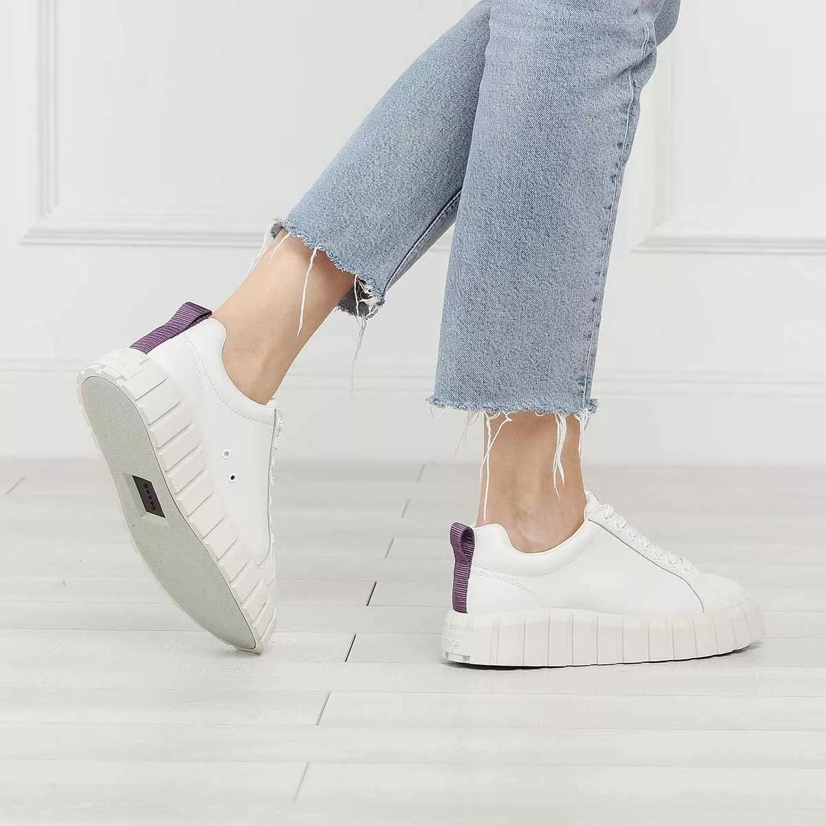 Odessa Leather White Platform Sneaker