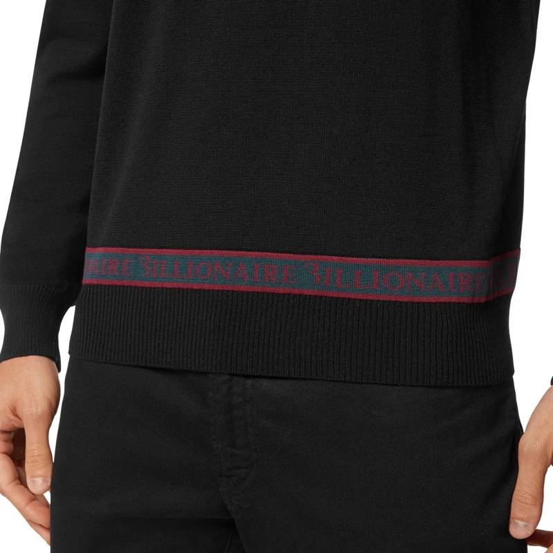 BILLIONAIRE  Rundhalspullover schwarz(Image 4)