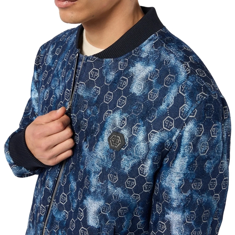 Philipp Plein Blouson Lässigkeit trifft auf originellen Stil bei dieser  schwarz(Image 5)