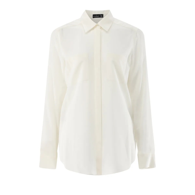 VAN LAACK Bluse Bluse Modern Fit Uni beige