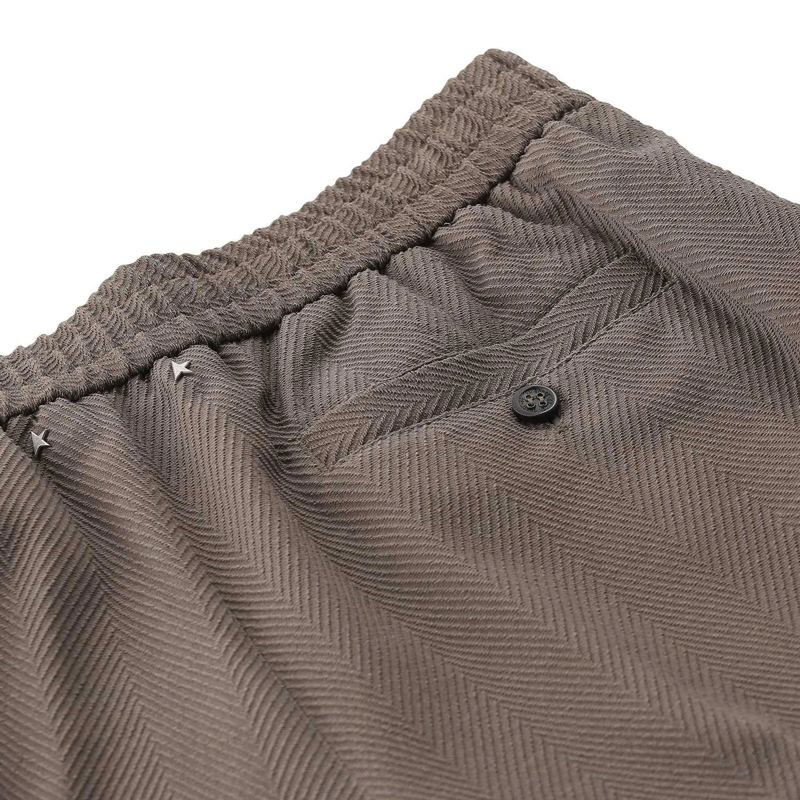 Golden Goose Freizeithose Weite Stoffhose Pompeo braun(Image 5)