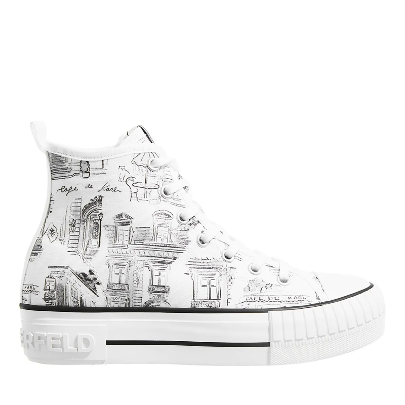 Karl Lagerfeld Low-Top-Sneaker Kampus Max  Jorge Parra Print Hi White Canvas
