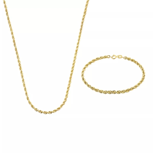 Isabel Bernard Cadeau d'Isabel 14 karat necklace and bracelet gif Gold Kurze Halskette