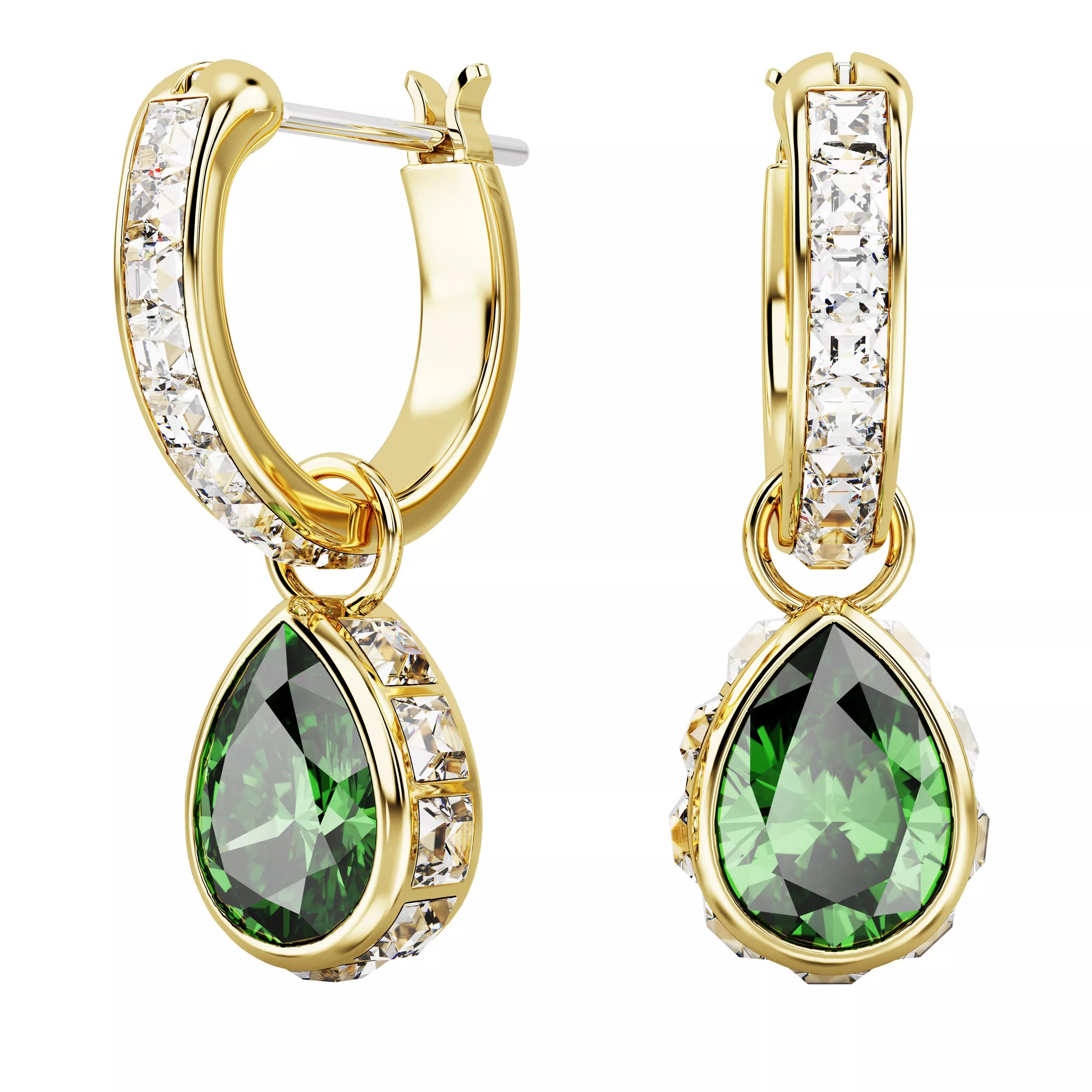 Swarovski Ohrringe - Stilla drop earrings, Pear cut, Green - Gr. unisize - in Grün - für Damen