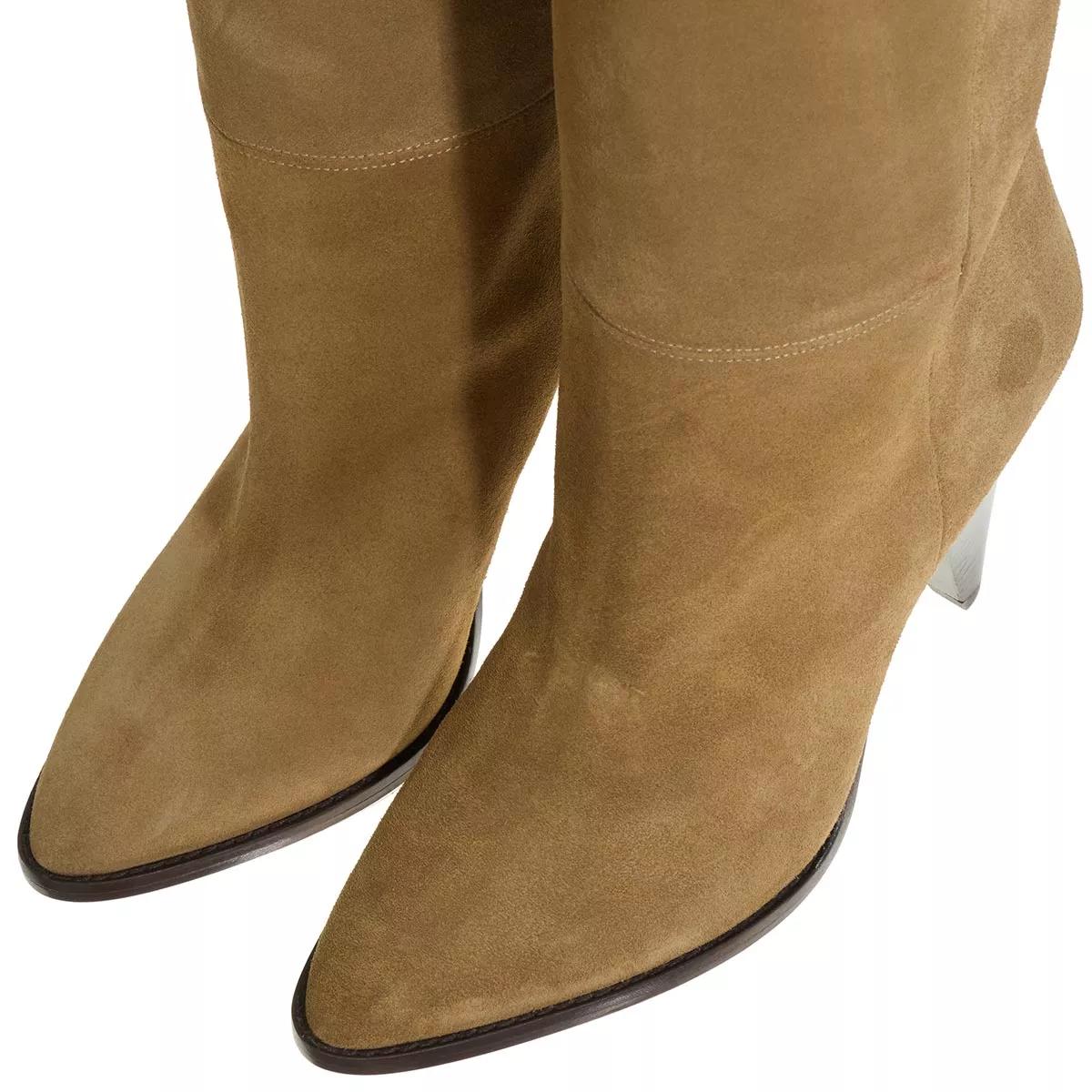 Almond toe knee outlet high boots