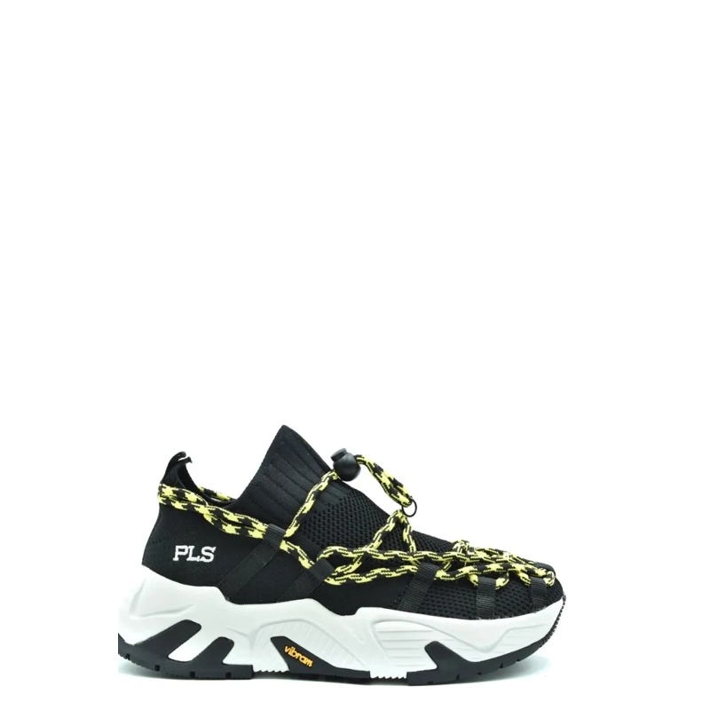 Philosophy Di Lorenzo Serafini Low-Top-Sneaker Sporty Black Mesh Sneakers With Sole Black