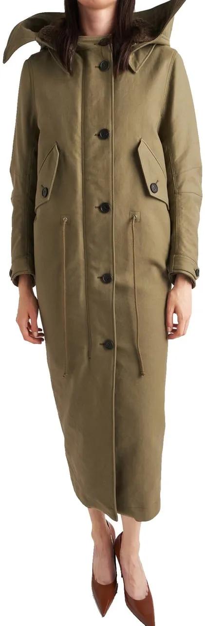 Thumbnail - Prada - Prada Long Parka Coat - Größe 42 - green