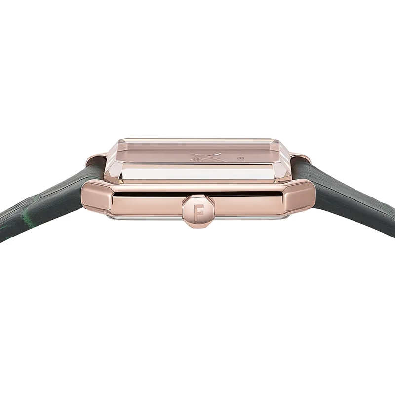 Salvatore Ferragamo Quarzuhr Quarzuhr Mit 2 Zeigern S8-Ferragamo Crystal Tank grün(Image 2)