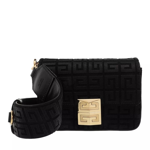Givenchy Small 4G Bag In 4G Embroidered Canvas  Black Crossbodytas