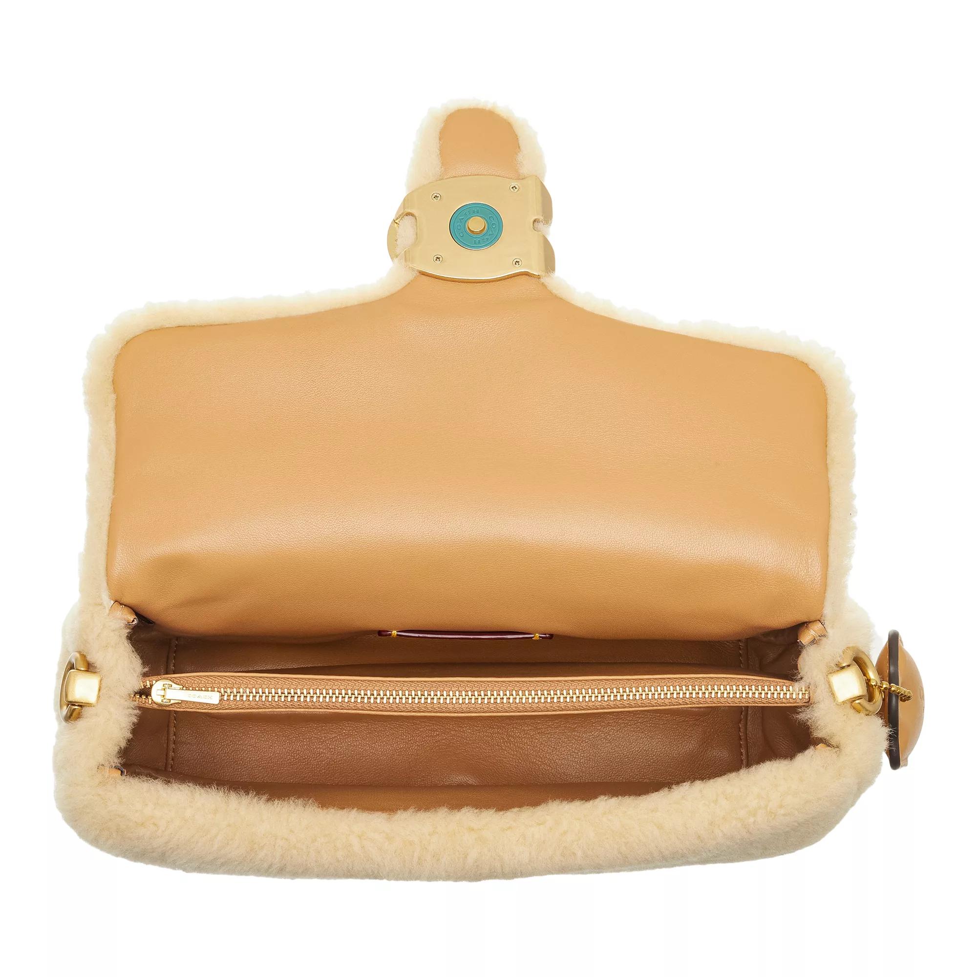 Thumbnail - Coach Pochettes - Leather Covered C Closure Shearling Pillow Tabby 2 - Gr. unisize - in Beige - für Damen
