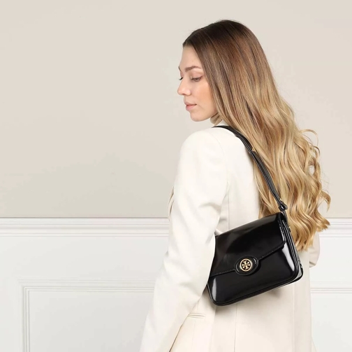 Tory Burch Sac à bandoulière Robinson Spazzolato Convertible Shoulder Bag Black (Image 2)