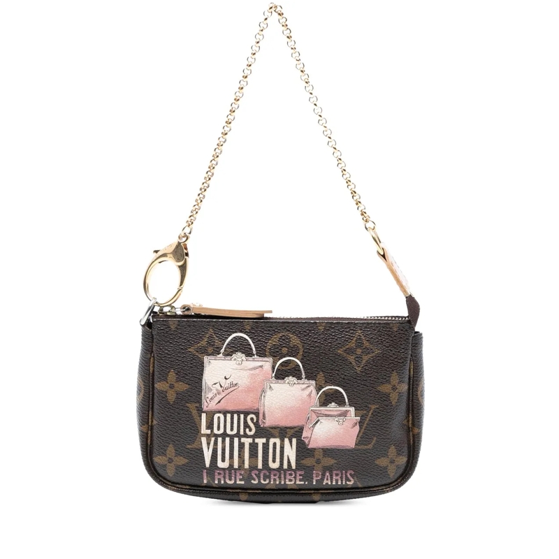 Louis Vuitton Tote Monogram Affiche Mini Pochette Accessoires braun