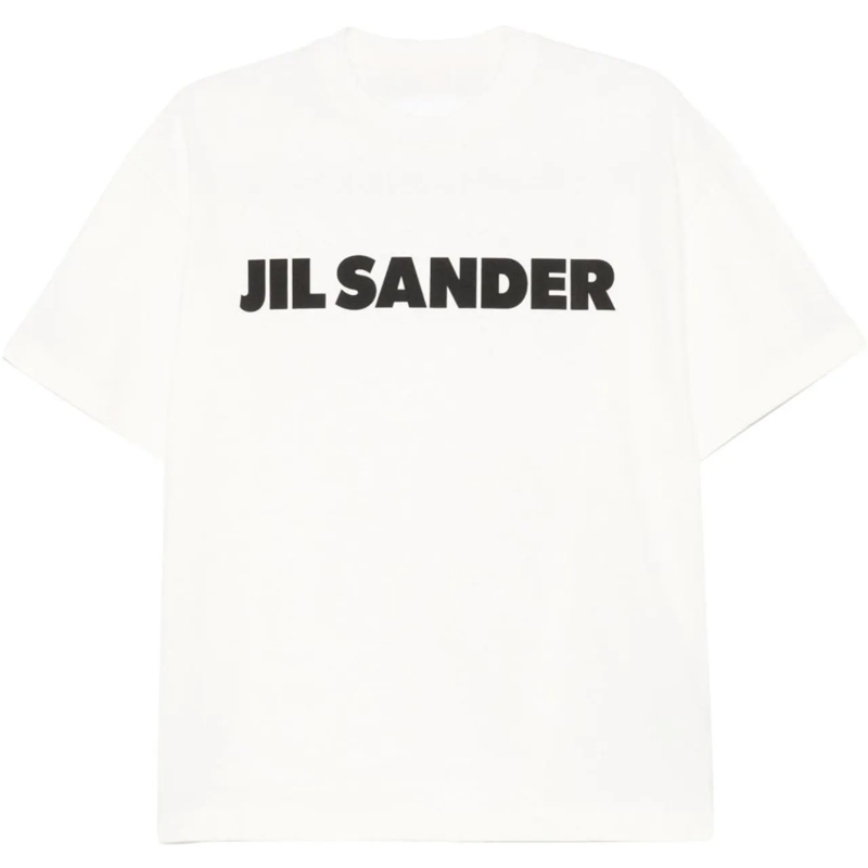 Jil Sander T-Shirt Logo T-shirt Porcelain White weiß