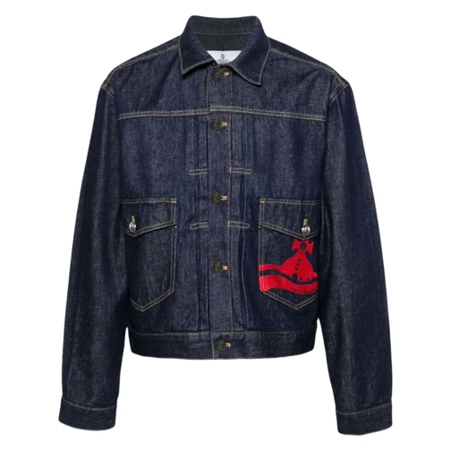 Vivienne Westwood Jeansjassen Denim Jacket With Logo Blue