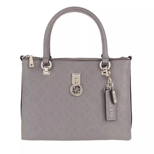 Guess Ninnette Status Satchel Bag Taupe Tote