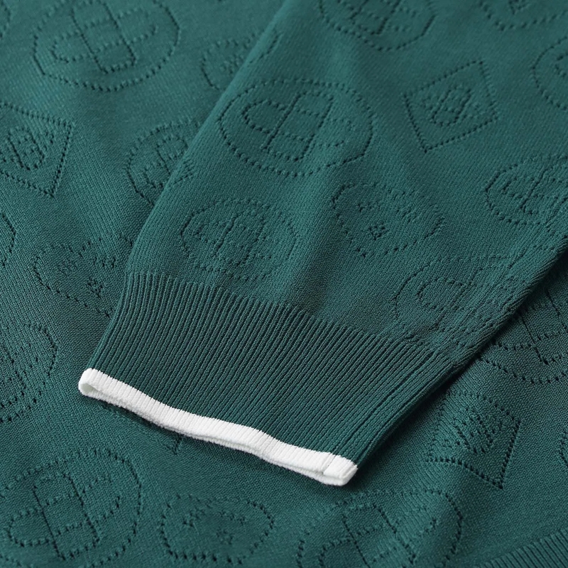 Casablanca Poloshirt Poloshirt aus Viskose-Mix grün(Image 5)