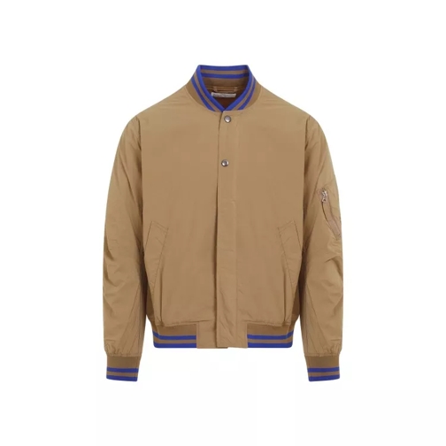 Universal Works Ns Sand Recycled Polyamide Bomber Jacket Brown 