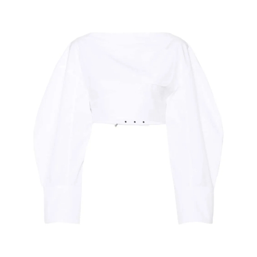 Jacquemus Hemden Cropped White Shirt White