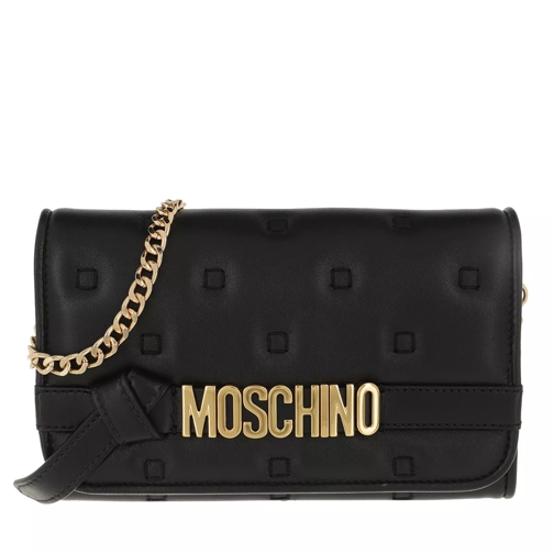 Moschino Wallet Fantasia Black Portefeuille sur chaîne