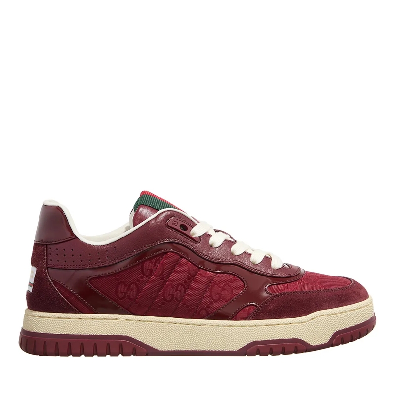 Gucci Low-Top-Sneaker Re-Web Sneaker Rosso Ancora