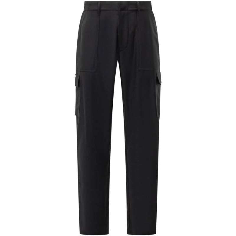 Etro  Etro Pantaloni Cargo Neri in Lana Uomo schwarz