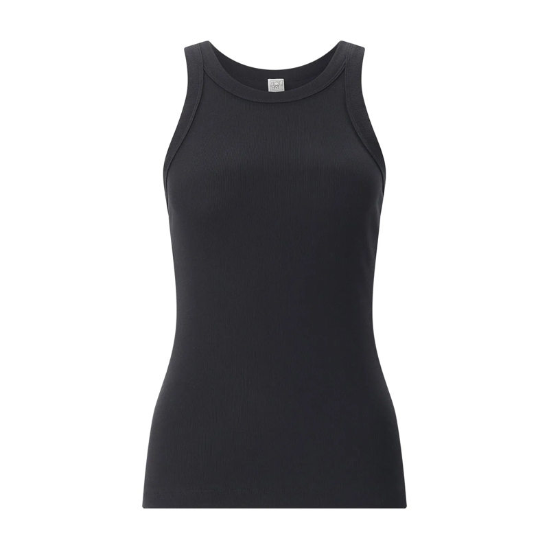TOTEME Top Top aus Baumwolle schwarz