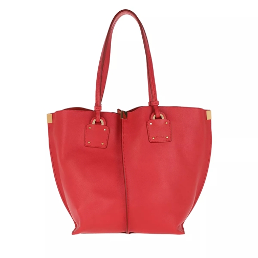 Chloé Vick Shopping Bag Medium Red Shopping Bag
