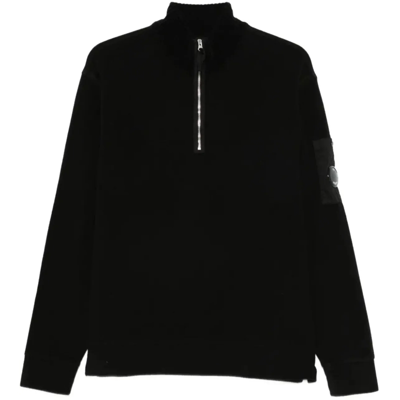 CP Company  pull korte rits zwart schwarz