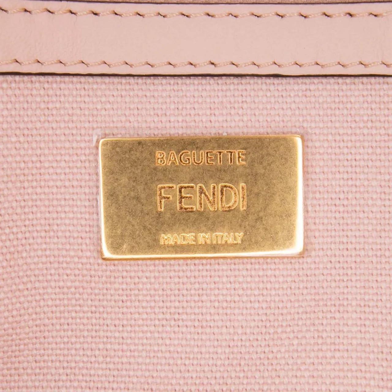 Thumbnail - Fendi Hobo Bags - Zucca Embroidered Canvas Baguette Satchel - Gr. unisize - in Gold - für Damen