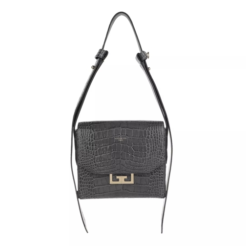 Givenchy Eden Bag Small Croco Effect Leather Storm Grey Crossbody Bag