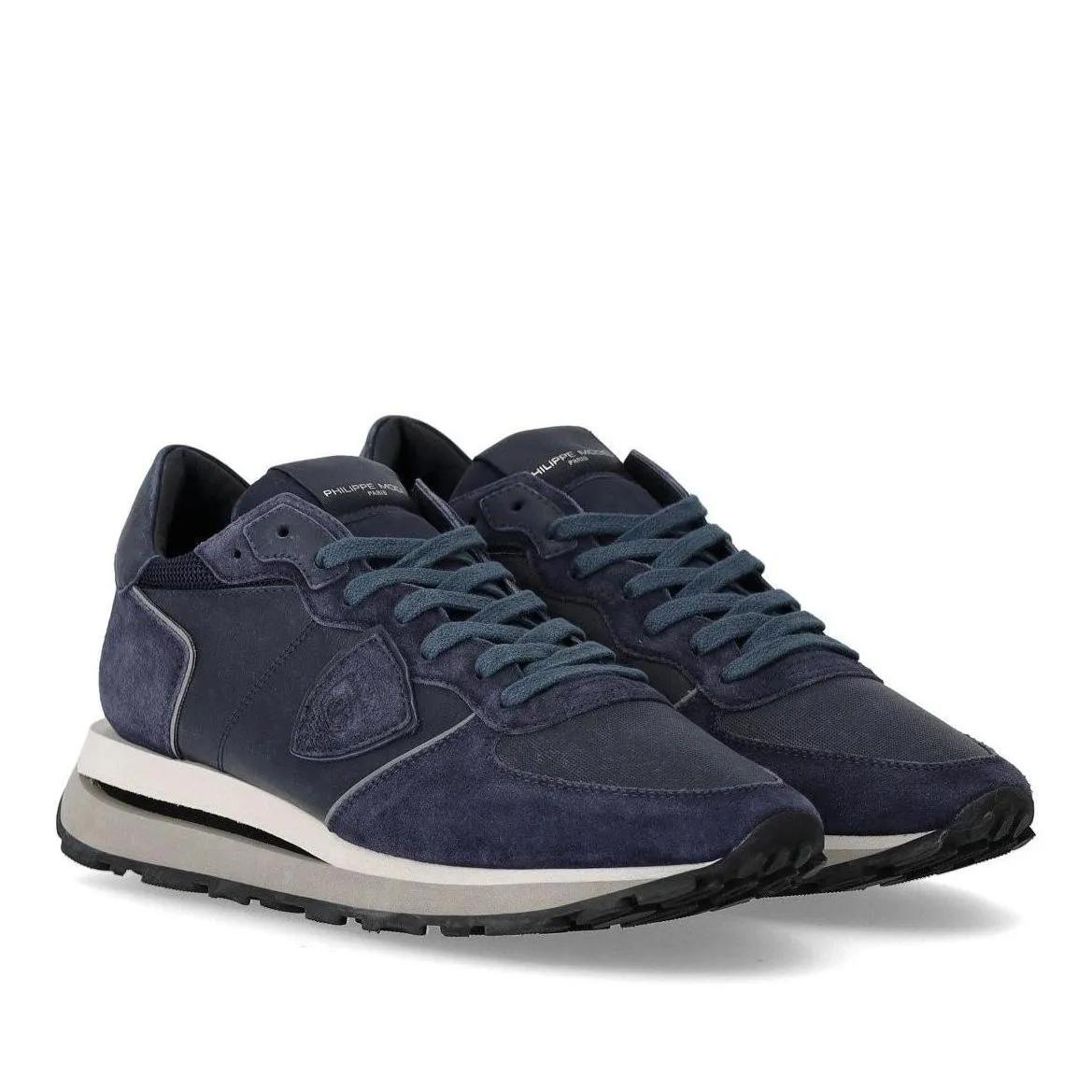 Philippe Model Low-Top Sneaker - PHILIPPE MODEL TROPEZ HAUTE LOW BLAUER SNEAKER - Gr. 40 (EU) - in Blau - für Damen